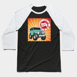 FJ40 Red TEQ Logo Baseball T-Shirt